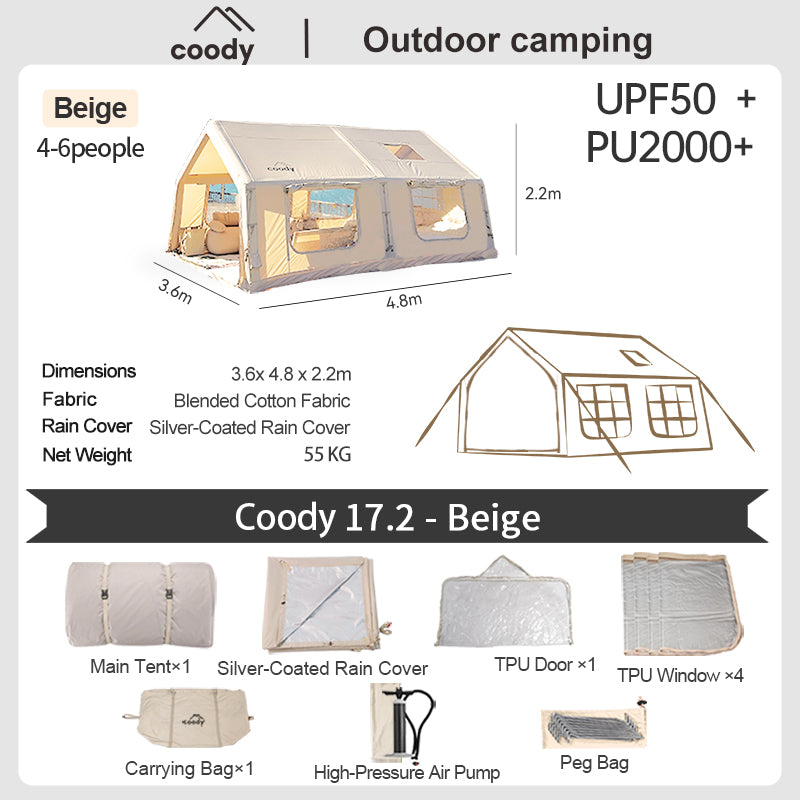 coody tent inflatable COODY Familia INFLATABLE TENT – My Store